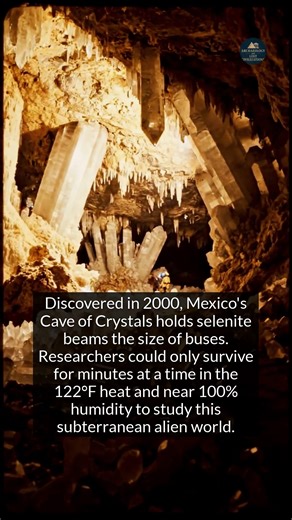 1.1K views · 19 reactions | Inside the otherworldly Cave of Crystals, a hidden world of giant selenite formations. | Archaeology and Lost Civilizations | Facebook