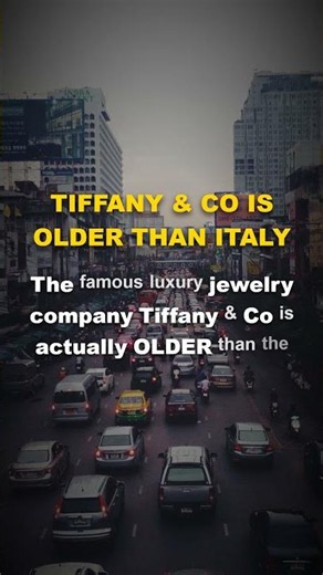 Tiffany & Co is OLDER than Italy?! 💍🇮🇹 #shorts #history