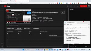 Node.js PDF-LIB Project to Create Form Fields & Buttons in PDF Document
