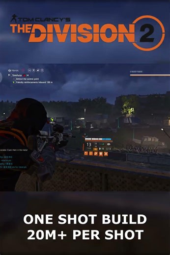 BEST ONE SHOT Build! 20 MILLION Per Shot... | Division 2 #shorts #division #division2 #gaming