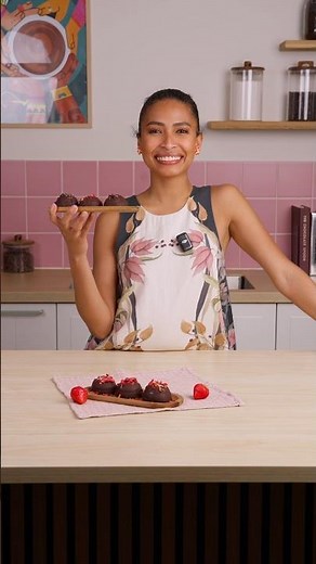 High-Protein Strawberry Chocolate Bites 🍓 #healthysnack #easyrecipe #summer