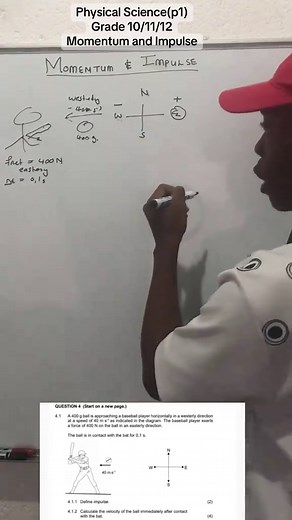 Physical Sciences P1(MOMENTUM AND IMPULSE, QUESTION PAPER, GRADE 10/11/12) #grade12 #momentumandimpulse #phyiscs #physicalscience #tutor