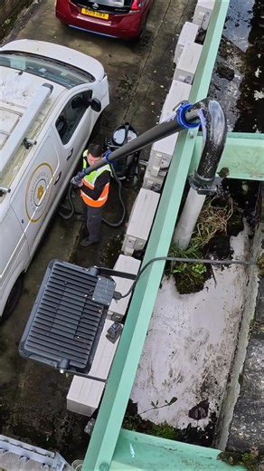 7.1K views · 36 reactions | OUR MOST POWERFUL GUTTER VAC YET OUT IN ACTION ⚡ The skyVac® Nitro is the most powerful gutter vacuum on the market with...  112" water lift  13,900 LPM Airflow  3600W Shop in store & online today ⬇️ https://skyvac.com/product/skyvac-nitro/ #skyvac #exteriorcleaning #guttercleaning #externalcleaning #guttervac | skyVac® | Facebook