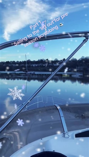 ❄️ Part 1 of 3!! Just ‘Legend Lady’ casually setting off to be hoisted for her annual scrubbing and land based work… look at the sea 🌊 so gorgeous and still if not a little chilly! @Ocean Sports Tuition @MDL Marinas #Princess @Princess Yachts