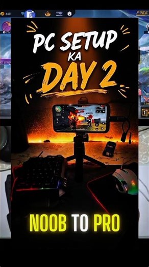 💀 PC ❎ Mobile Setup ✅ | Day 2 😱 Keyboard Mouse Practice💀 #mobilesetup