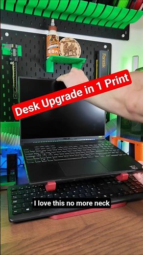 This tiny 3D print just transformed my desk setup… #bambulab #bambulabletsmakeit @BambuLab