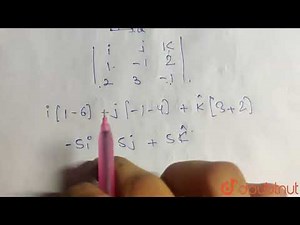Find a unit vector perpendicular to the plane of two vectors a=hat(i)-hat(j)+2hat(k) and b=2hat(...