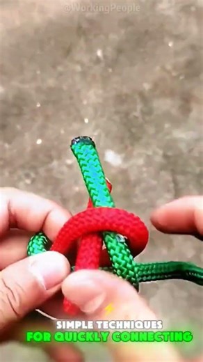 Simple techniques for connecting rope ends fast 🧵🔗 #shorts