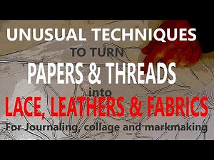 How to make handmade papers for journaling, collage & mark-making, inspired by Momigami and Joomchi