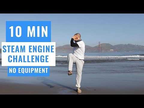 10 MINUTE STEAM ENGINE EXERCISE WORKOUT CHALLENGE / ALL AGE PHYSICAL EDUCATION / NO EQUIPMENT