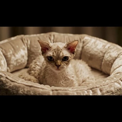 The Endless Loop of SASS This Devon Rex is NOT Relaxing #cat #youtubeshorts #puppy
