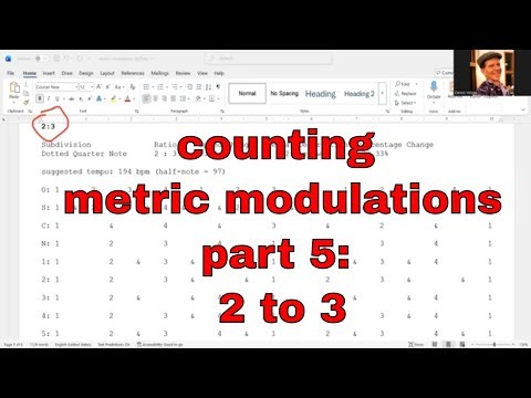 metric modulation | 2 to 3