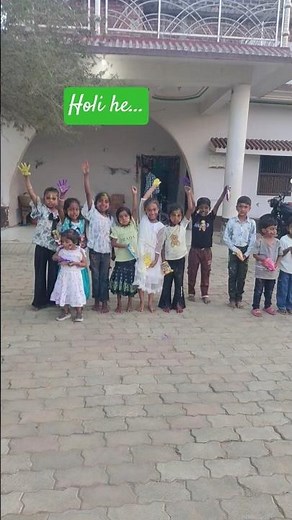 Cutest Holi Celebration Ever | Little Kids Enjoying Rang and Abeer 🌈#holi #holicelebration #holisong