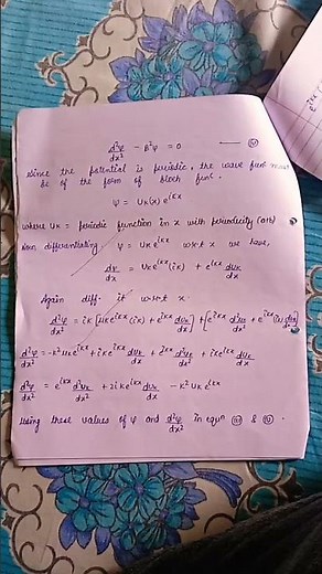 Kronig Penny Model Notes ll Physics Venue ll Anchal Sharma ll