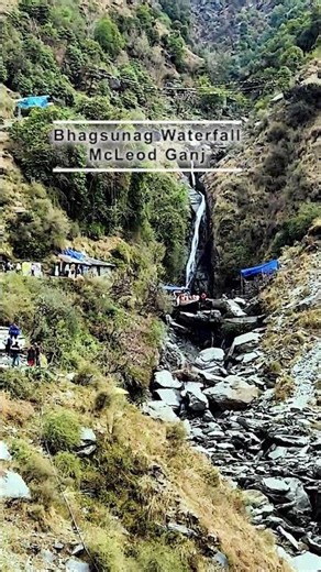 Bhagsunag Waterfall 🌊 McLeod Ganj Travel Reels| Himanchal Pradesh
