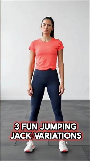 3 Fun Variations of Jumping Jacks (Beginner to Advanced) #homeworkout