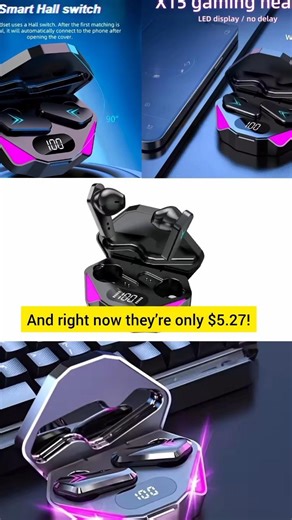 TWS Wireless Bluetooth Headset LED Display Gamer Earbuds. #gadgets #earbuds #trendingshorts