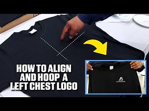 How To Align and Hoop a Left Chest Logo | HappyJapan Embroidery Machines
