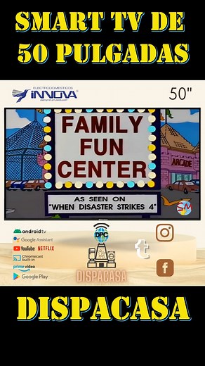296K views · 7.2K reactions | Disfruta de tus programas favoritos en tu nueva SMART ANDROID TV 4K de 50 PULGADAS DE INNNOVA solo en DISPACASA tu proveedor de confianza #mitaddelmundoecuador #televisores4k #OfertasImperdibles #simpsonsclips #TuProveedorDeConfianza | Dispacasa | Facebook