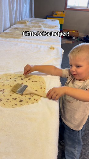 19 reactions · 3 comments | Ripp loved helping with the Lefse last weekend! His favorite part was dusting the flour off and helping flip the Lefse on the griddle. #homesteadkitchen #lefse #kidscooking #Lefse making #lefsemaking | The Phat Hen | Facebook