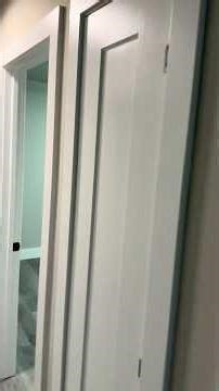 Finished installation of small closet door