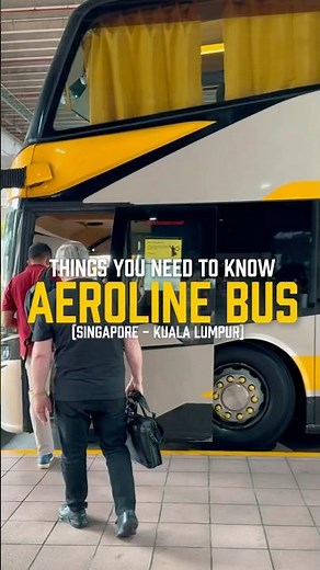Singapore to Kuala Lumpur via Aeroline bus 🚌 #singapore #kualalumpur #travel #aerolinebus #tips