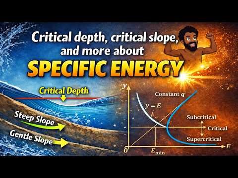 Critical depth, critical slope, and more about specific energy - CE 331, Class 26 (23 Mar 2026)
