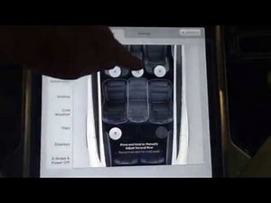 Model X 2nd Row Seats Adjustment via Touchscreen
