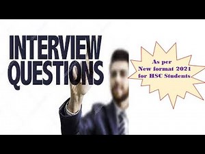 HSC class 12 English | Writing Skills | Interview Questions as per new format