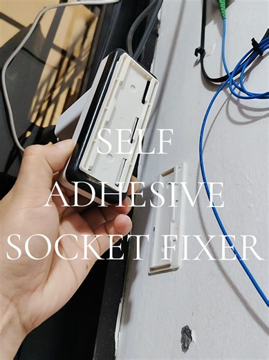 Self-Adhesive Socket Fixer for Wall Mounting