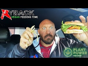 Ryback Vegan Feeding Time: Plant Power Fish Filet Sandwiches and Fries Mukbang