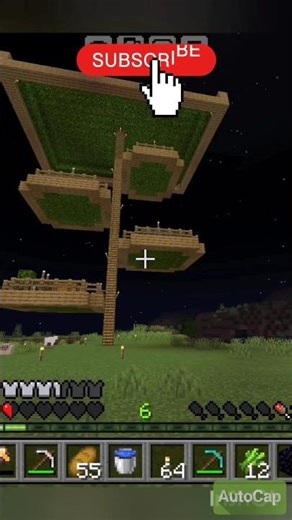 part 14 of making tree House in Survival world in Minecraft #minecrafttreehouse