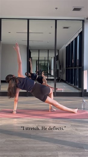 Sharedbraincell on Instagram: "Inner peace > mixed signals. Time to log out girls 😚 #yoga #yogaflow #girltogirls #yogapracticenotyogaperfect #yogaathome"
