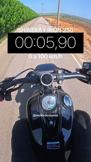 Acelerando a SHINERAY IRON 250 de 0 a 100 km/h