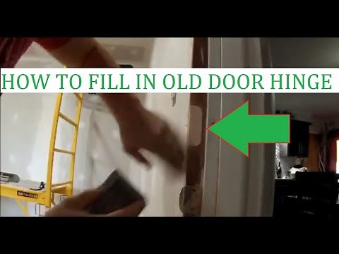 How to Fill in Door Hinge Hole with Shims