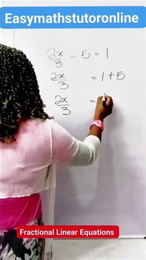 Fractional Linear equations🔥#easymathstutor #maths #youtubeshorts #viral