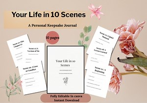 Life Story Digital Keepsake Journal - Guided Memory Prompts (editable Canva Printable) - Etsy Canada
