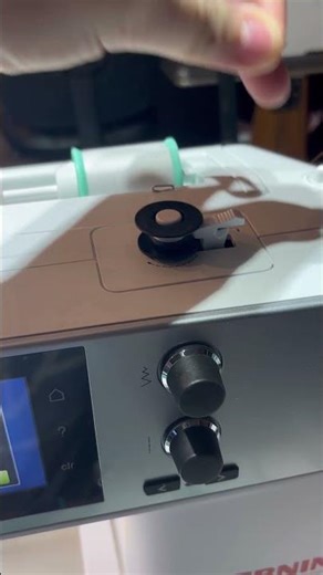 How to wind a bobbin on a Bernina 535 sewing machine. #sewingmachine #sewingtips #sewingtutorial
