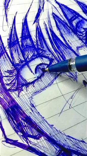 Quick Sketch of Gojo 🤞🏻 #gojo #jjk #anime #quicksketch