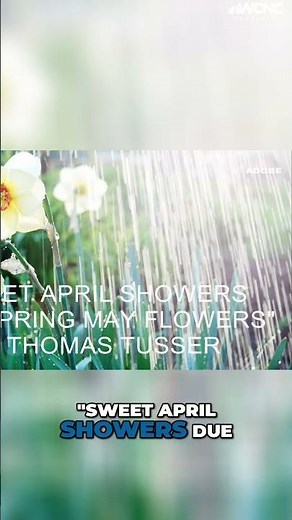 April showers do bring May flowers