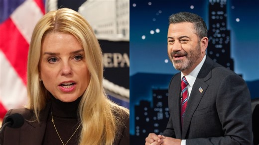 Jimmy Kimmel mocks Pam Bondi’s hearing performance over Epstein files