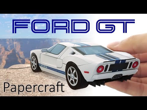 【Papercraft】How to make Ford GT 1/30 scale paper model