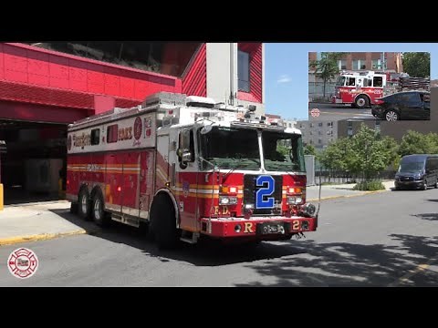 FDNY Rescue 2 responding for a fire on the roof (All Hands)+ FDNY Engine 226 responding!
