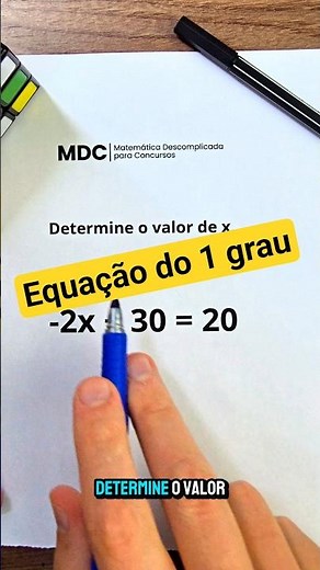 Exercício se equação do 1 grau #matematica #educacao