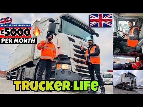 A Day in the Life of a Truck Driver in UK 🇬🇧 | Monthly Income - Revealed | Truck Driver Jobs in UK