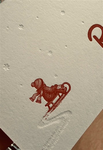 Custom Letterpress Baby Announcements from Our Studio