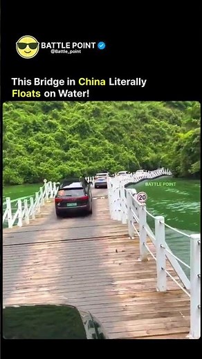 Drive on Water?! China’s Amazing Floating Bridge! 🚗