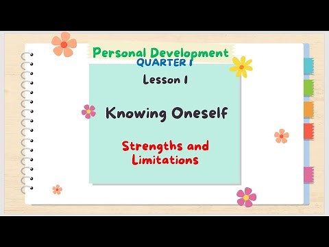 SHS PERSONAL DEVELOPMENT-Q1 LESSON 1-knowing oneself