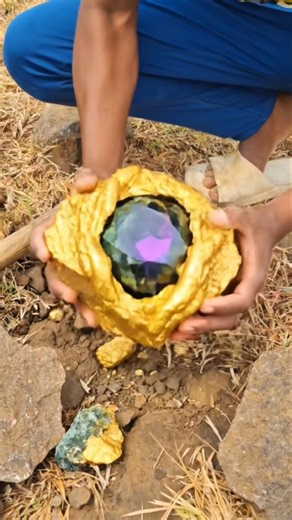 OMG 😱 I Was SHOCKED! Diamond Hunter Finds Gold-Carved Purple & Green Diamonds Inside Massive Rock 💎