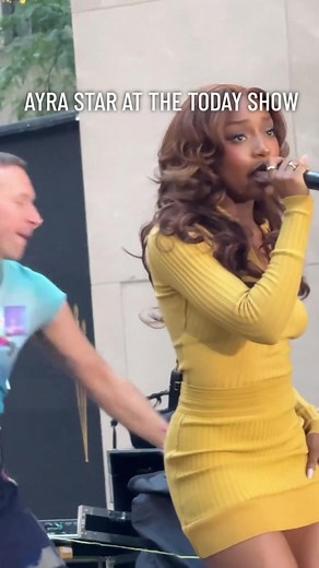 Ayra Starr Performance with Coldplay at The Today Show Concert